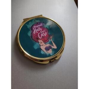 Nwt Disney Little Mermaid Compact Mirror Mermaid Hair Don't Care